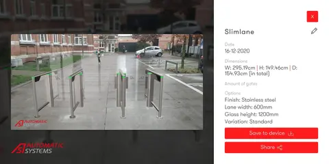 Automatic Systems app: detail view of a single simulation