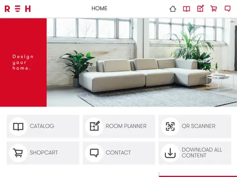 Recor Home app: The home screen